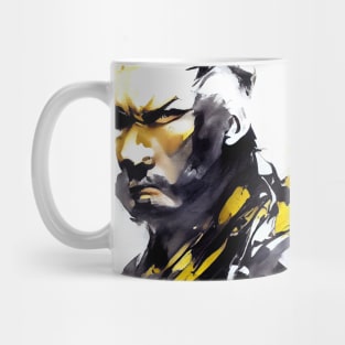 Warrior Man Wild Nature Free Spirit Art Brush Painting Mug